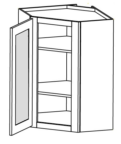 Grey Shaker Cabinets - WDC2436GD-LT-SG