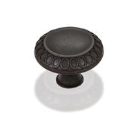 1-5/16" Art Deco Knob. Packaged with one 8/32" x 1" screw. Finish: Dark Antique Copper Machined.
