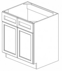 RTA Dark Wood Kitchen Cabinets - SB30-DC