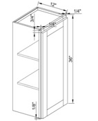 White Shaker Cabinets - W936-SW