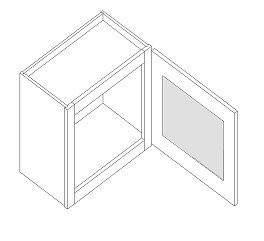 White Shaker Cabinets - W2112GD-SW