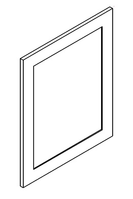 White Shaker Cabinets - WDEP1212-SW